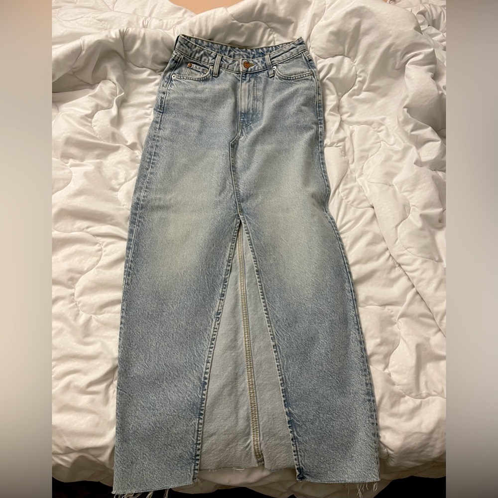 Denim Maxi Skirt